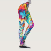 70er 60er Psychedelischer Hippie Retro Hip Leggings (Rechts)