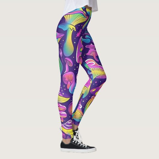 70er 60er Psychedelischer Hippie Retro Hip Leggings (Rechts)