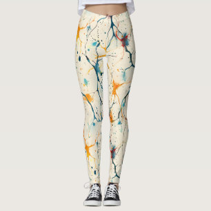 70er 60er Psychedelischer Hippie Retro Hip Leggings