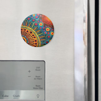 70er 60er Psychedelischer Hippie Retro Hip Magnet