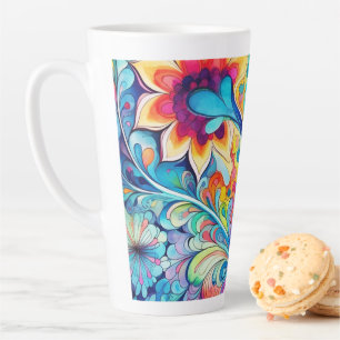 70er 60er Psychedelischer Hippie Retro Hip Milchtasse