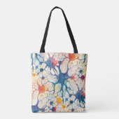 70er 60er Psychedelischer Hippie Retro Hip Tasche (Rückseite)