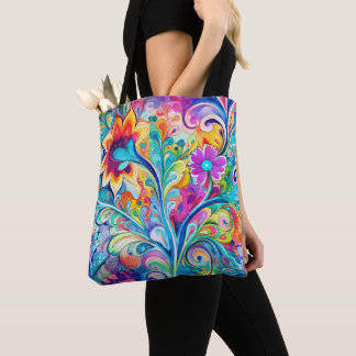 70er 60er Psychedelischer Hippie Retro Hip Tasche