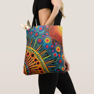 70er 60er Psychedelischer Hippie Retro Hip Tasche