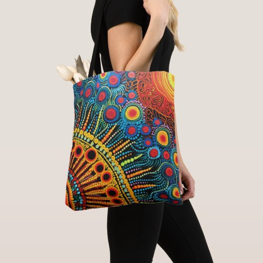 70er 60er Psychedelischer Hippie Retro Hip Tasche (Von Nahem)