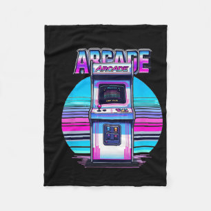70er 80er 90s Vintag Retro Arcade Video Game Old S Fleecedecke