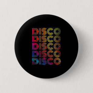 70er 80er Disco Tanzparty Vintage Retro Old School Button