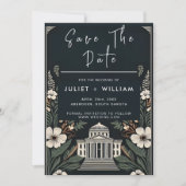 70er 80er Fast Bold Boho Courthouse Wedding Save The Date (Vorderseite)