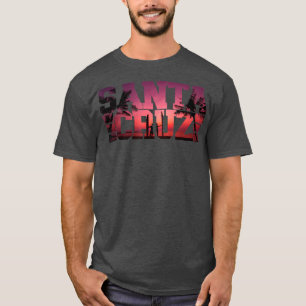 70er 80er in Kalifornien Stadt Santa Cruz Surfing T-Shirt