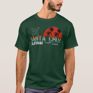70er 80er in Kalifornien Stadt Santa Cruz Surfing T-Shirt