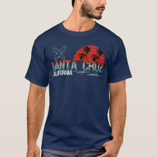 70er 80er in Kalifornien Stadt Santa Cruz Surfing T-Shirt