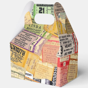 70er 80er Music Concept Ticket Stubs Gefallen Gesc Geschenkschachtel