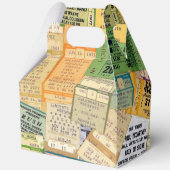 70er 80er Music Concept Ticket Stubs Gefallen Gesc Geschenkschachtel (Rückseite)