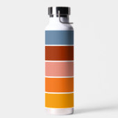 70er 80er Retro Streifen Trinkflasche (Links)