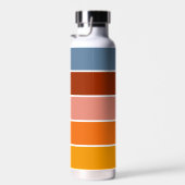 70er 80er Retro Streifen Trinkflasche (Rechts)