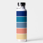 70er 80er Retro Streifen Trinkflasche (Rechts)