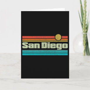 70er 80er Surfen Kalifornien Ca San Diego Karte