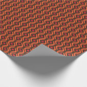 70er Abstrakt geometrisches Muster Geschenkpapier (Ecke)