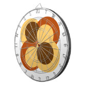 70er Abstrakte geometrische Rundformen Dartscheibe (Vorderseite rechts)