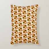 70er Abstrakte geometrische Rundformen Dekokissen (Vorderseite(Vertikal))