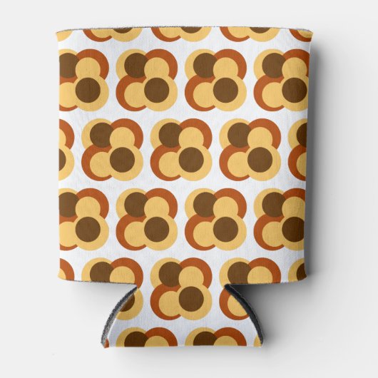 70er Abstrakte geometrische Rundformen Dosenkühler (Vorderseite)