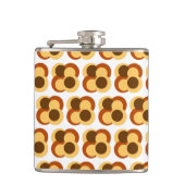 70er Abstrakte geometrische Rundformen Flachmann (Vorderseite)