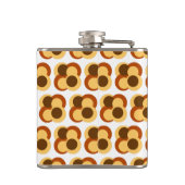 70er Abstrakte geometrische Rundformen Flachmann (Rückseite)