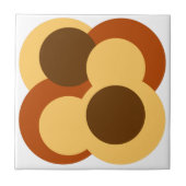 70er Abstrakte geometrische Rundformen Fliese (Vorderseite)