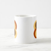 70er Abstrakte geometrische Rundformen Kaffeetasse (Mittel)