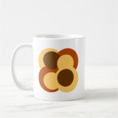 70er Abstrakte geometrische Rundformen Kaffeetasse (Links)