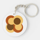 70er Abstrakte geometrische Rundformen Schlüsselanhänger (Rückseite)