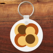 70er Abstrakte geometrische Rundformen Schlüsselanhänger (Vorderseite)