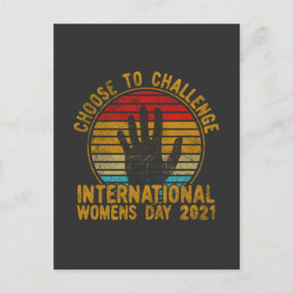 70er am Internationalen Frauentag Postkarte