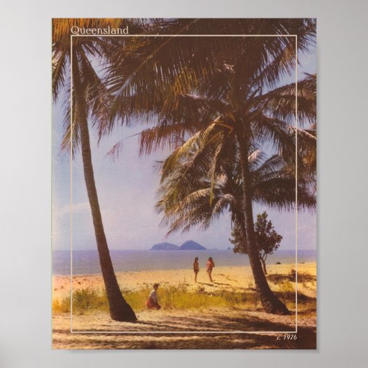 70er Australien Foto Vintage Reise Poster (Vorne)