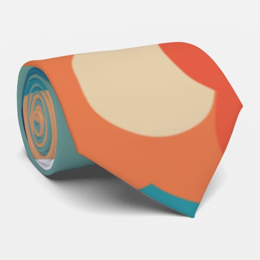 70er Blume Krawatte (Gerollt)