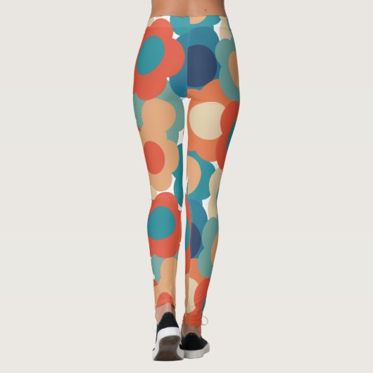 70er Blume Leggings (Rückseite)