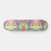 70er Boho Marble Vibes Skateboard (Horizontal)