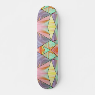70er Boho-Marmor-Stimmung Skateboard