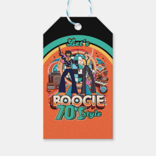 70er Boogie Retro Disco Tanz Gastgeschenke Geschenkanhänger