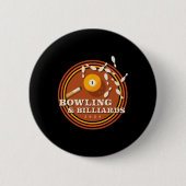 70er Bowling und Billard Button (Vorderseite)
