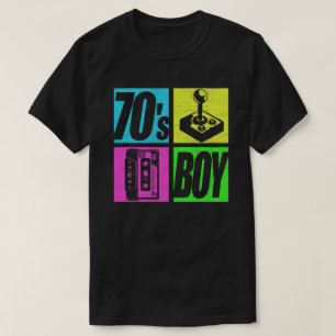 70er Boy 1970er Fashion 70 Theme Party Seventies T-Shirt