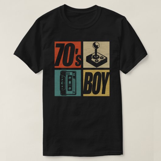 70er Boy 1970er Fashion 70 Theme Party Seventies T-Shirt (Design vorne)