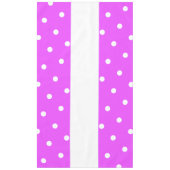 70er Bright Hübsch Pink White Stripes Polka Dots Tischdecke (Vorderseite)