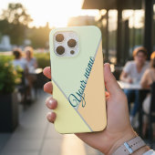 70er Color block Sage green Dreiecke Individuelle Case-Mate iPhone Hülle