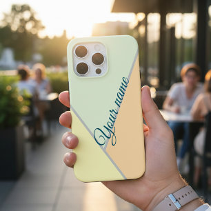 70er Color block Sage green Dreiecke Individuelle Case-Mate iPhone Hülle