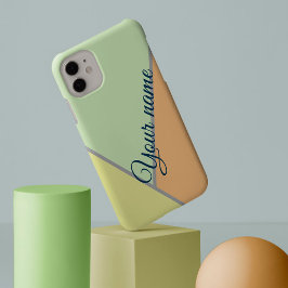 70er Color block Sage green Dreiecke Individuelle  Case-Mate iPhone Hülle