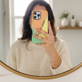 70er COlor-Blockgeometrisches Abstraktes Muster iPhone Hülle