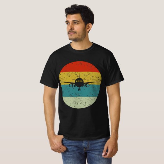 70er des Flugzeugs T-Shirt (Vorne ganz)