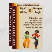 70er Disco-Art-Einladung Einladung (Vorne/Hinten)