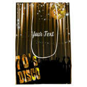 70er Disco Custom Mittlere Geschenktüte (Rückseite)